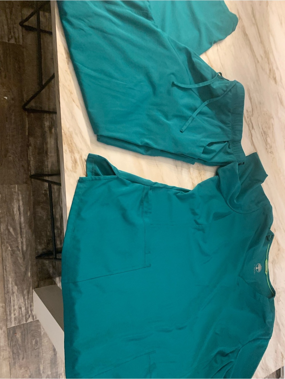 Healing Hands Teal Women's Scrub Set 2xl